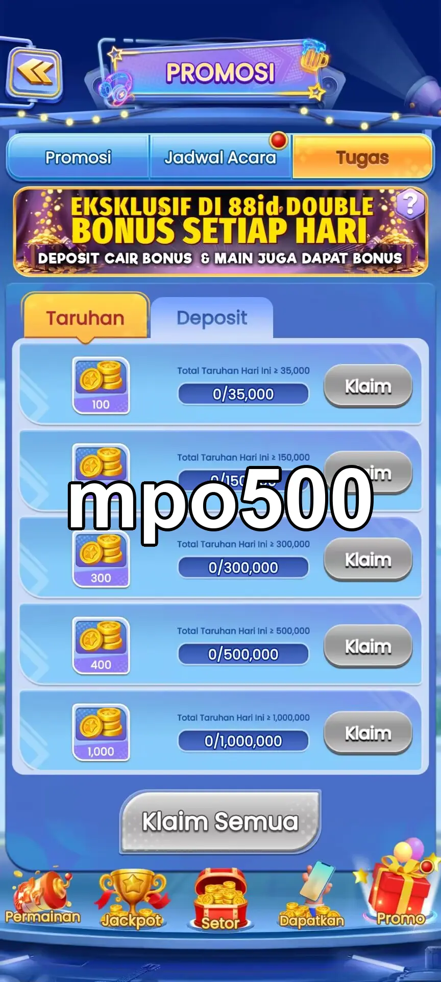mpo500 Tangkapan Layar - APK Resmi